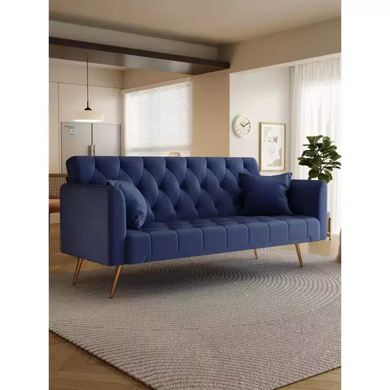 Canapé Loveseat Convertible 71", Canapé-lit en Velours pour Salon, Chambre, Bureau - ModernLuxe