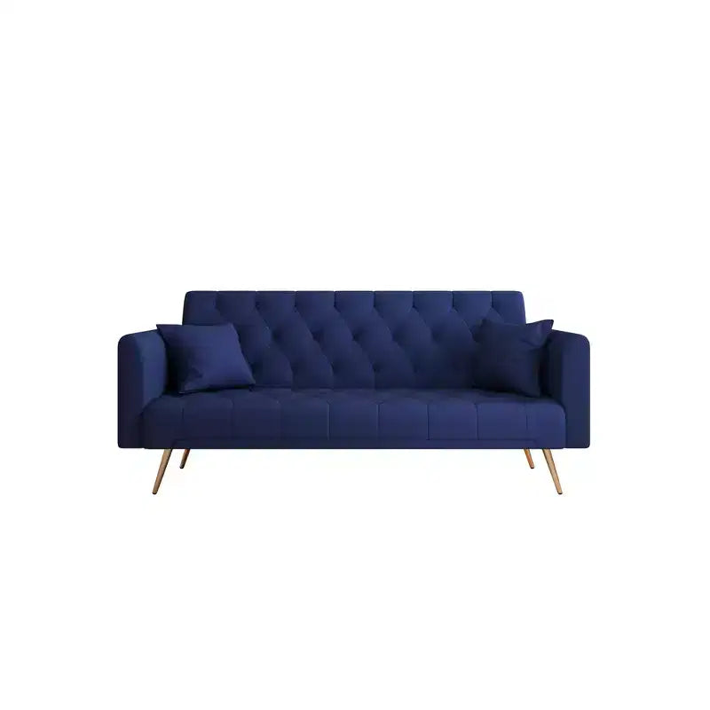 Canapé Loveseat Convertible 71", Canapé-lit en Velours pour Salon, Chambre, Bureau - ModernLuxe