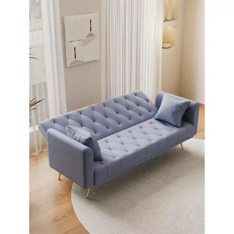 Canapé Loveseat Convertible 71", Canapé-lit en Velours pour Salon, Chambre, Bureau - ModernLuxe