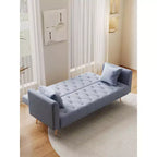 Canapé Loveseat Convertible 71", Canapé-lit en Velours pour Salon, Chambre, Bureau - ModernLuxe