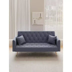 Canapé Loveseat Convertible 71", Canapé-lit en Velours pour Salon, Chambre, Bureau - ModernLuxe