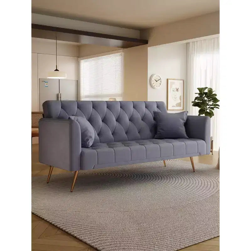 Canapé Loveseat Convertible 71", Canapé-lit en Velours pour Salon, Chambre, Bureau - ModernLuxe