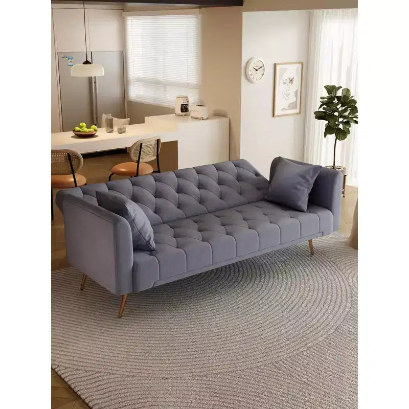 Canapé Loveseat Convertible 71", Canapé-lit en Velours pour Salon, Chambre, Bureau - ModernLuxe