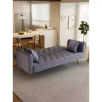 Canapé Loveseat Convertible 71", Canapé-lit en Velours pour Salon, Chambre, Bureau - ModernLuxe