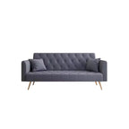 Canapé Loveseat Convertible 71", Canapé-lit en Velours pour Salon, Chambre, Bureau - ModernLuxe
