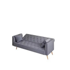 Canapé Loveseat Convertible 71", Canapé-lit en Velours pour Salon, Chambre, Bureau - ModernLuxe