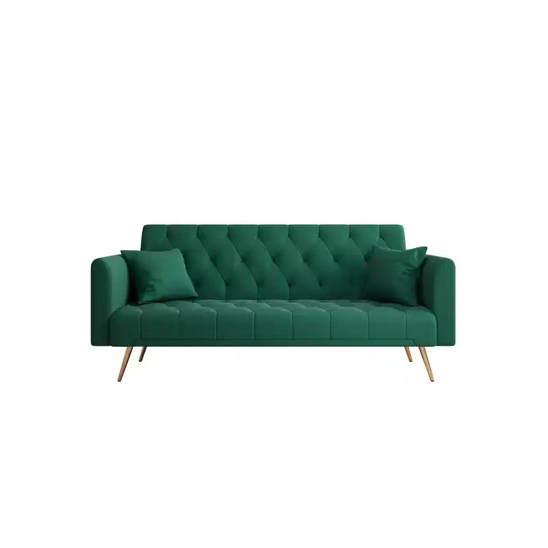 Canapé Loveseat Convertible 71", Canapé-lit en Velours pour Salon, Chambre, Bureau - ModernLuxe
