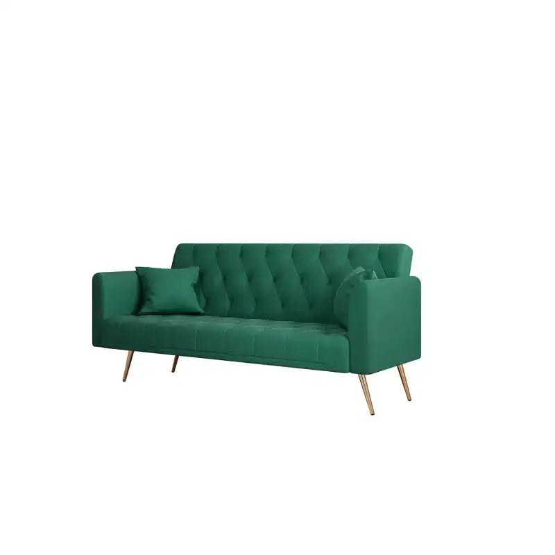 Canapé Loveseat Convertible 71", Canapé-lit en Velours pour Salon, Chambre, Bureau - ModernLuxe