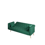 Canapé Loveseat Convertible 71", Canapé-lit en Velours pour Salon, Chambre, Bureau - ModernLuxe