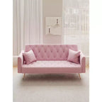 Canapé Loveseat Convertible 71", Canapé-lit en Velours pour Salon, Chambre, Bureau - ModernLuxe