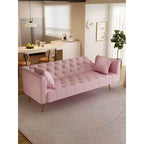 Canapé Loveseat Convertible 71", Canapé-lit en Velours pour Salon, Chambre, Bureau - ModernLuxe