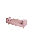 Canapé Loveseat Convertible 71", Canapé-lit en Velours pour Salon, Chambre, Bureau - ModernLuxe