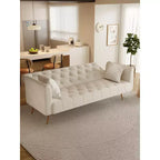 Canapé Loveseat Convertible 71", Canapé-lit en Velours pour Salon, Chambre, Bureau - ModernLuxe