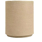 Christopher Knight Home Fajar Table d'appoint cylindrique moderne en béton léger avec motif rotin simulé pour terrasse