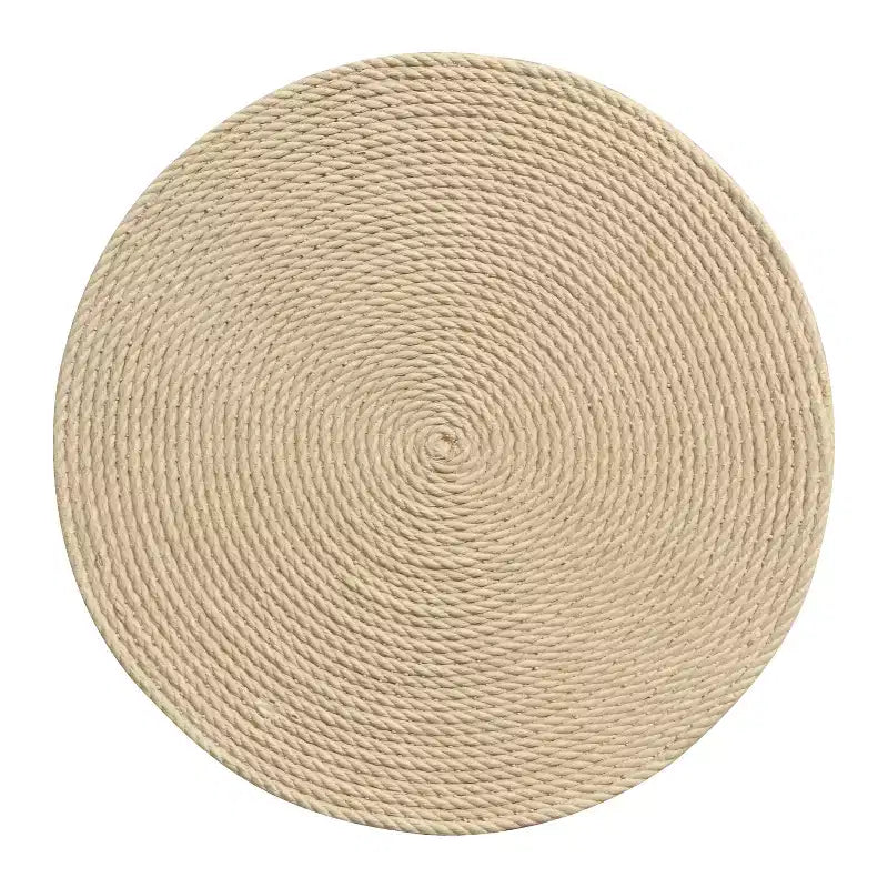 Christopher Knight Home Fajar Table d'appoint cylindrique moderne en béton léger avec motif rotin simulé pour terrasse