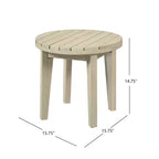 Christopher Knight Home Shota – Table d'appoint ronde moderne d'extérieur en bois d'acacia à lattes