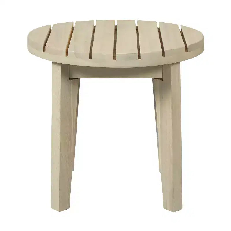 Christopher Knight Home Shota – Table d'appoint ronde moderne d'extérieur en bois d'acacia à lattes