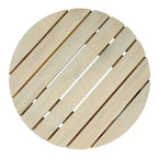 Christopher Knight Home Shota – Table d'appoint ronde moderne d'extérieur en bois d'acacia à lattes