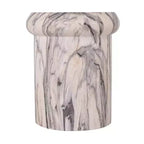 Tavolino rotondo da esterno e interno ModernLuxe, tavolino decorativo in MGO resistente alle intemperie, porta piante da giardino, nessun montaggio