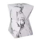 Tavolino da Esterno/Interno Geometrico ModernLuxe, Resistente alle Intemperie in MGO, Decorativo, per Piante, Nessun Montaggio