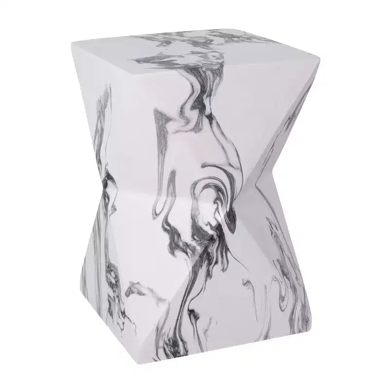 Tavolino da Esterno/Interno Geometrico ModernLuxe, Resistente alle Intemperie in MGO, Decorativo, per Piante, Nessun Montaggio