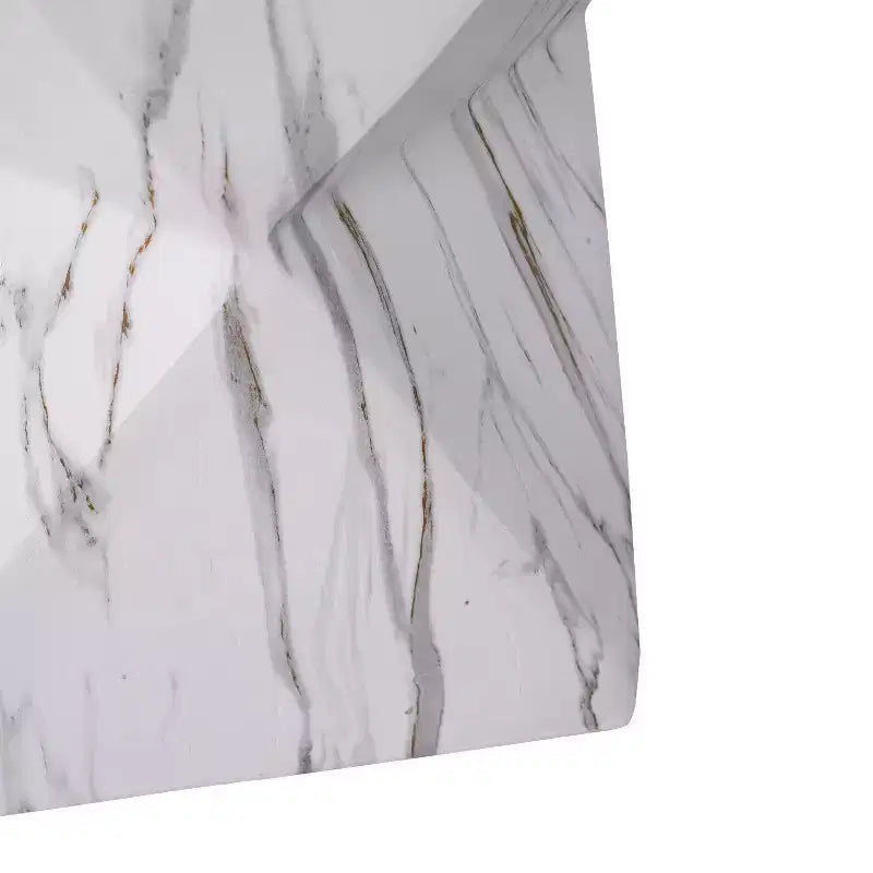 Tavolino da Esterno/Interno Geometrico ModernLuxe, Resistente alle Intemperie in MGO, Decorativo, per Piante, Nessun Montaggio