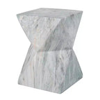 Tavolino da Esterno/Interno Geometrico ModernLuxe, Resistente alle Intemperie in MGO, Decorativo, per Piante, Nessun Montaggio