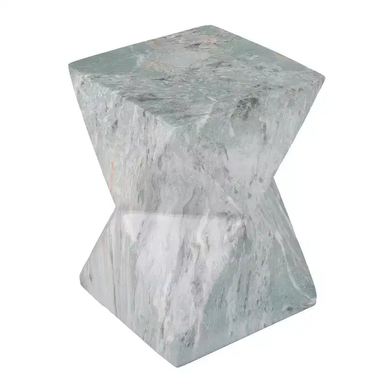 Tavolino da Esterno/Interno Geometrico ModernLuxe, Resistente alle Intemperie in MGO, Decorativo, per Piante, Nessun Montaggio