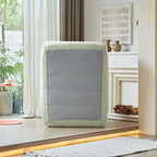 MAYEERTY Beige Fauteuil-lit Pliant 2 en 1 Nuage Velours Côtelé Lavable Petit Espace Canapé
