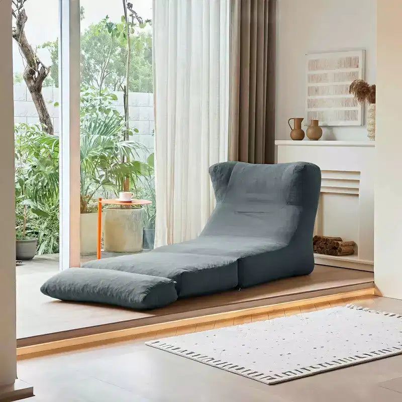 MAYEERTY Beige Fauteuil-lit Pliant 2 en 1 Nuage Velours Côtelé Lavable Petit Espace Canapé