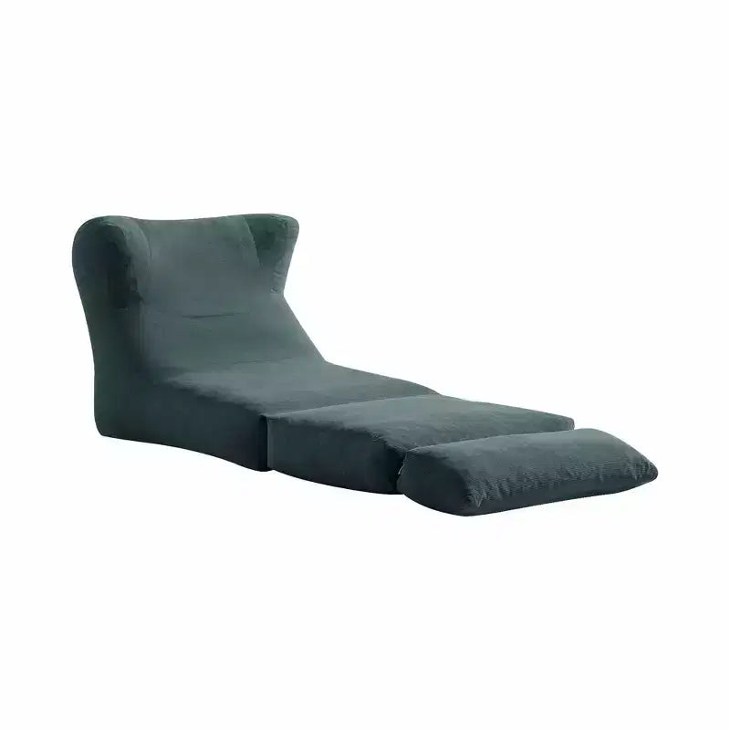 MAYEERTY Beige Fauteuil-lit Pliant 2 en 1 Nuage Velours Côtelé Lavable Petit Espace Canapé