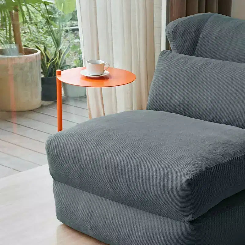 MAYEERTY Beige Fauteuil-lit Pliant 2 en 1 Nuage Velours Côtelé Lavable Petit Espace Canapé