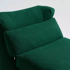MAYEERTY Beige Fauteuil-lit Pliant 2 en 1 Nuage Velours Côtelé Lavable Petit Espace Canapé