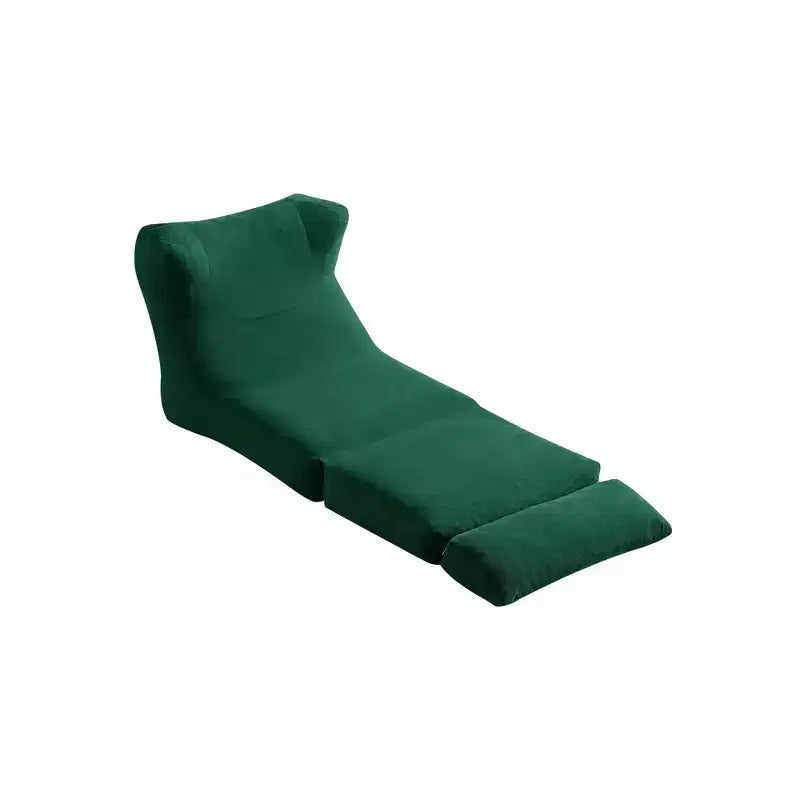 MAYEERTY Beige Fauteuil-lit Pliant 2 en 1 Nuage Velours Côtelé Lavable Petit Espace Canapé