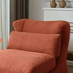 MAYEERTY Beige Fauteuil-lit Pliant 2 en 1 Nuage Velours Côtelé Lavable Petit Espace Canapé