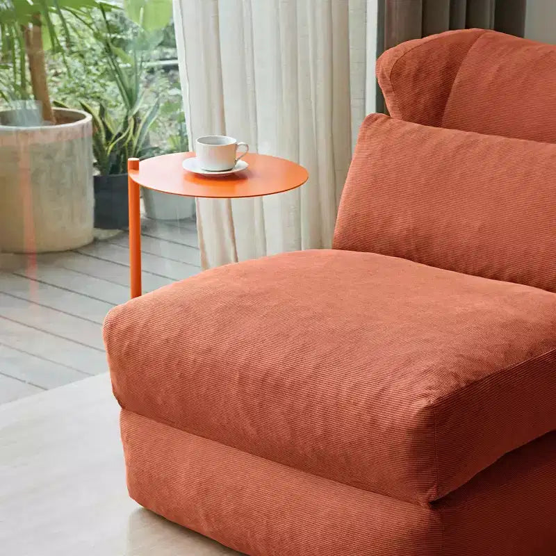 MAYEERTY Beige Fauteuil-lit Pliant 2 en 1 Nuage Velours Côtelé Lavable Petit Espace Canapé