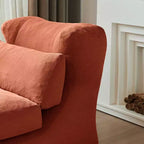 MAYEERTY Beige Fauteuil-lit Pliant 2 en 1 Nuage Velours Côtelé Lavable Petit Espace Canapé