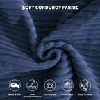 Canapé futon moderne en velours côtelé de 79 po pour petits espaces, canapé-lit convertible 5 en 1 avec accoudoirs et oreillers amovibles