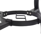NAYSAYE Tavolo da patio rotondo con doghe in finto legno Foro per ombrellone a grana realistica Resistente alla ruggine per esterni, 41,14*41,14*28,35