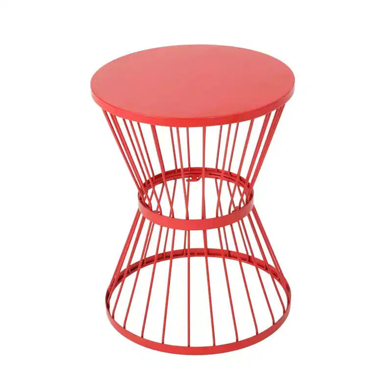 Table d'appoint en acier inoxydable NAYSAYE, table d'appoint résistante aux intempéries pour patio, balcon et espaces de vie extérieurs, 16,25 x 16,25 x 21 po
