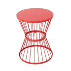 Table d'appoint en acier inoxydable NAYSAYE, table d'appoint résistante aux intempéries pour patio, balcon et espaces de vie extérieurs, 16,25 x 16,25 x 21 po