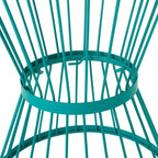 Table d'appoint en acier inoxydable NAYSAYE, table d'appoint résistante aux intempéries pour patio, balcon et espaces de vie extérieurs, 16,25 x 16,25 x 21 po