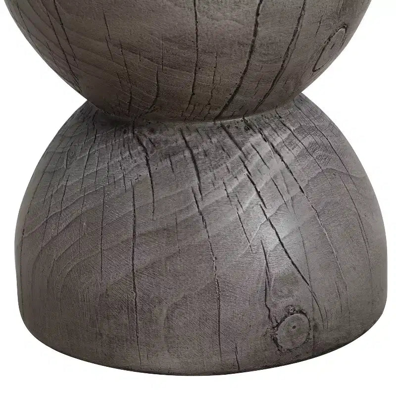 Tavolino rotondo da esterno e interno, tavolino decorativo in MGO resistente alle intemperie, nessun assemblaggio richiesto - ModernLuxe