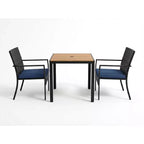 Set da pranzo da esterno 3 pezzi