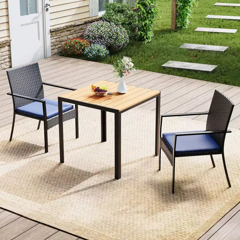Set da pranzo da esterno 3 pezzi
