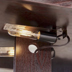 Vetrinetta Illuminata con Ripiani Regolabili, 2 Ante e 1 Cassetto