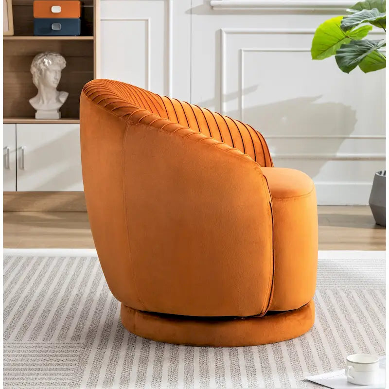 Poltroncina girevole Milvo Small in velluto