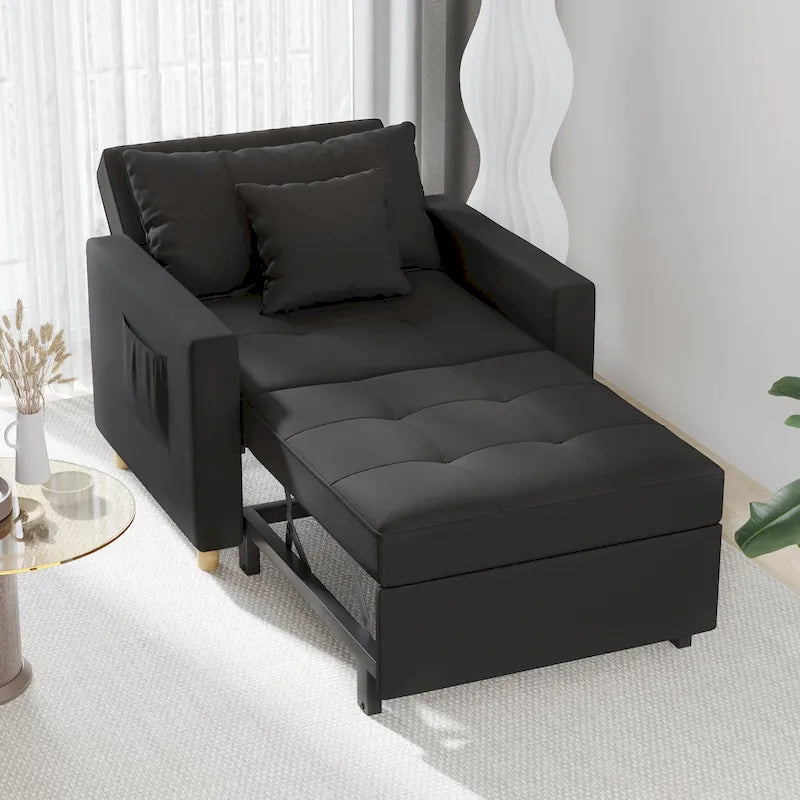 Poltrona letto trasformabile, 3 in 1, vari colori, per 1 persona
