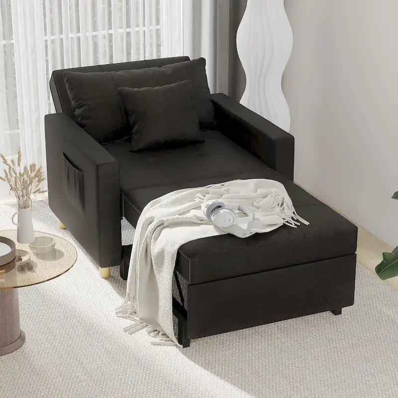 Poltrona letto trasformabile, 3 in 1, vari colori, per 1 persona