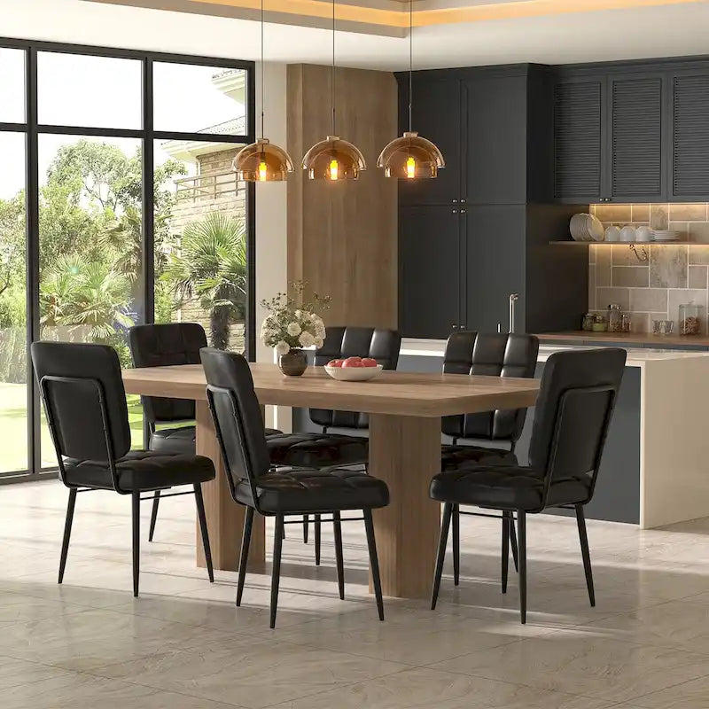 Sedie da Pranzo Moderne Set da 2/4/6/8, Sedie da Cucina Imbottite con Cuscino Spesso per Sala da Pranzo